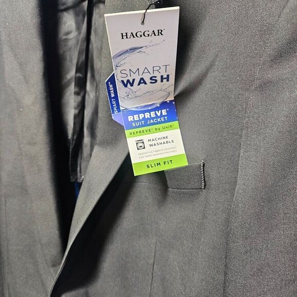 Men's HAGGAR Smart Wash Slim Fit Suit Separates Jacket 42 - Picture 7 of 8